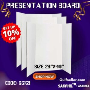 GS169 Tri-Fold Presentation Board | Small Size 28"x40" (70cm x100cm) set of 2pcs