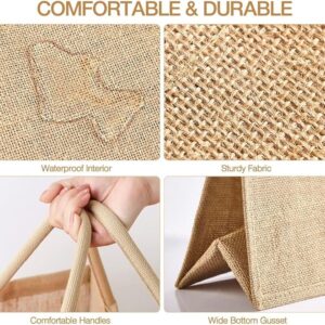 Pack of 2 Jute Tote Bag for Men and Women Eco-Friendly Reusable Tote Bag with Dubai Design - Perfect for Shopping, Groceries, and Everyday Use Double-Sided Printed Canvas Tote Bag - Image 3